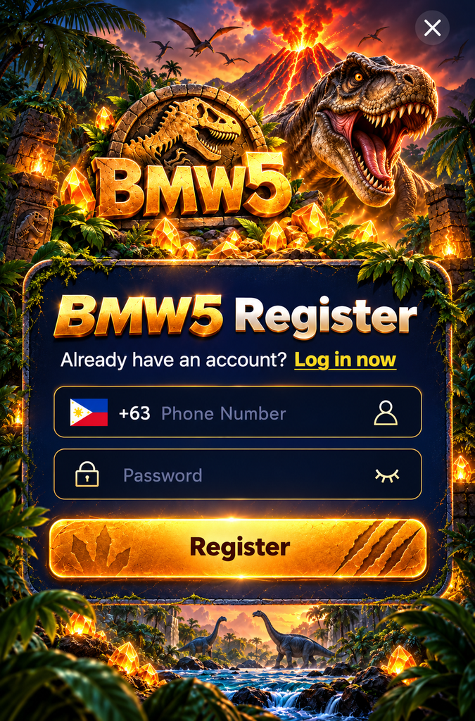 BMW5 Register Jurassic dinosaur theme